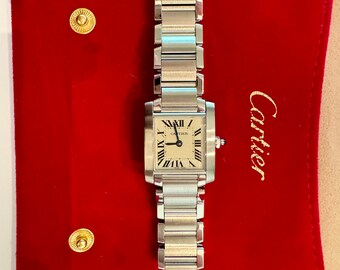 Reloj Cartier Tank plateado para mujer - W51008Q3