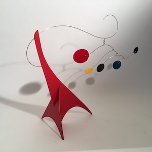 Peacenik Stabile S Mobile Art, Coffee Table Top Art, Small, Retro Mid-Century Modern, Kinetic Sculpture