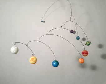 大型太陽系惑星モビール、吊り下げ式太陽と惑星モデル、宇宙の子供部屋