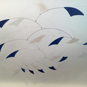 Mystica Mobile Art 44”w x 25” Home Decor Abstract MCM Modern Hanging Sculpture