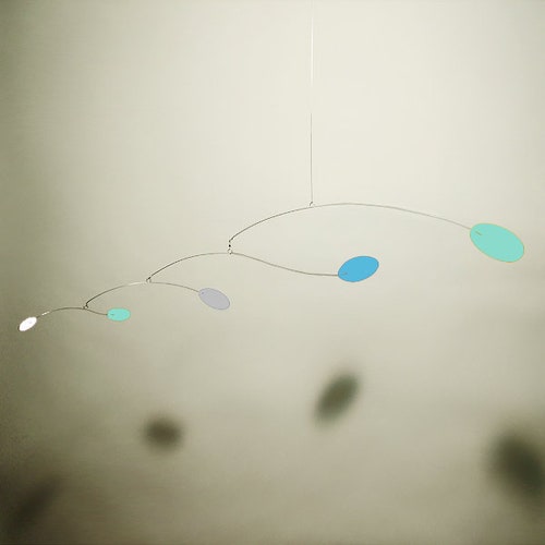Modern Hanging shops S Mobile Art Sculpture Wind Mobiles for Nursery Baby Art Home Decor