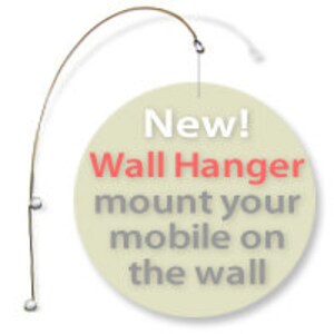 NEW! 15” extension Large Wall Hanger heavy duty Stainless Steel Bar Wall Mounted for art or mobile