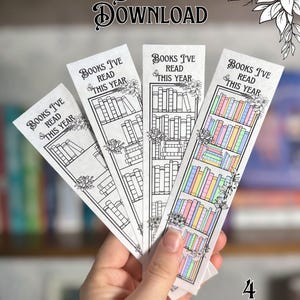 100 Books - Reading Tracker Book Mark - Digital Download