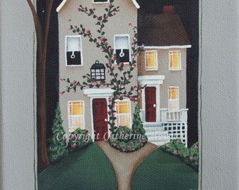 Faithful Folk Art Print by Catherine Holman