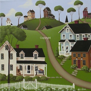 Folk Art Print Higginsville