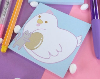 Chicken Cat Mini Memo Pad Kawaii Memo