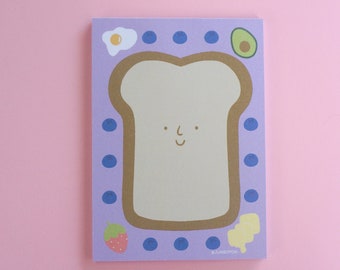 Bread Toast Memo Pad Kawaii Memo