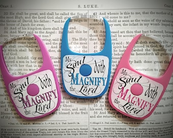 Lupa Magnify the Lord / Mini lupa de bolsillo / Regalo único basado en la fe / Ayuda para lectura y manualidades