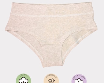Elastic-Free Cotton Briefs: Breathable Bamboo Lined Underwear
