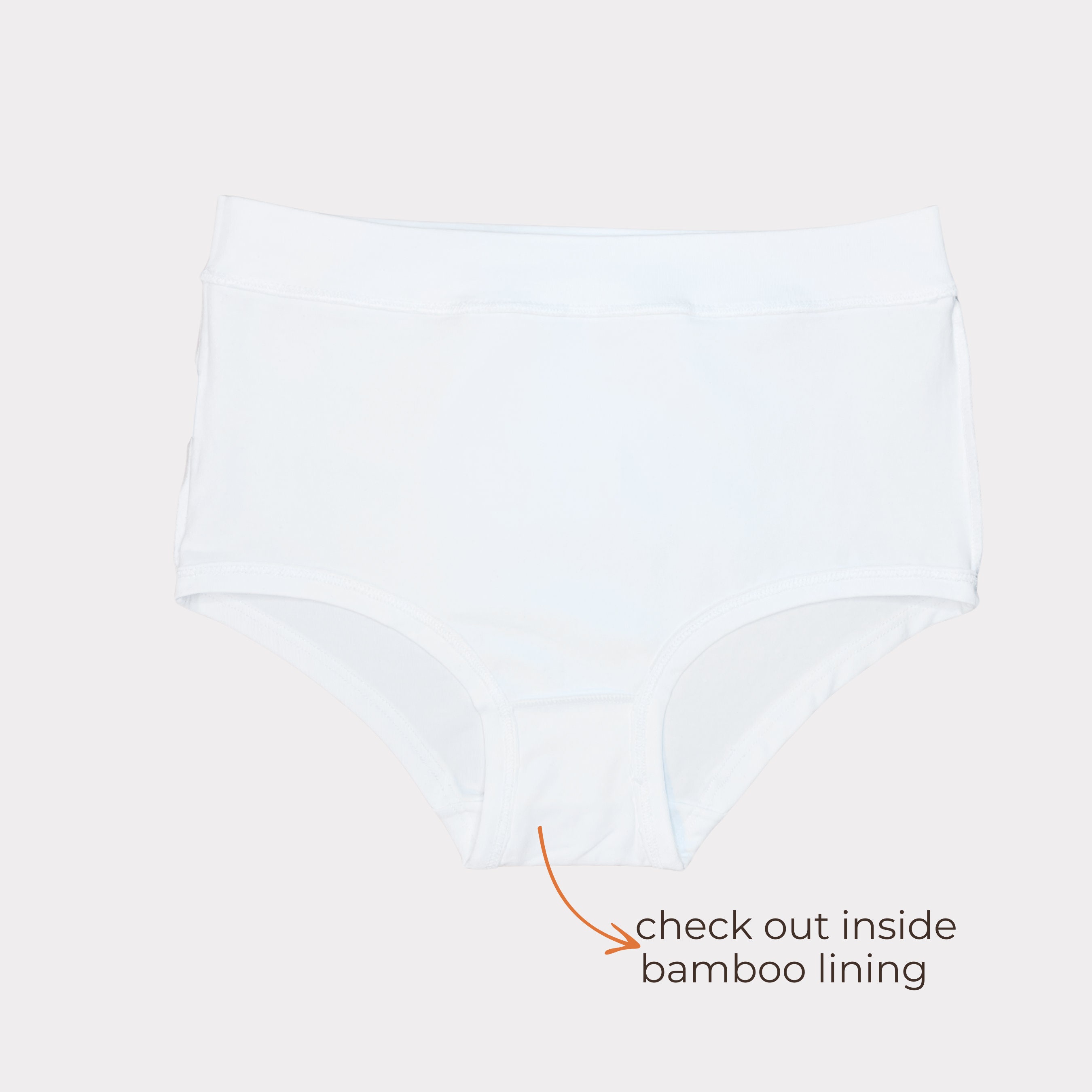 High Rise Elastic Free Underwear for Women Brief Cotton Bamboo High Rise Elastic Free Underwear for Women Brief Cotton Bamboo