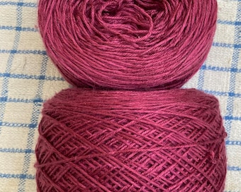 Fingering 4ply weight Silk Yarn Hand Dyed  - Claret