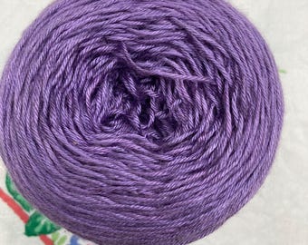 Fingering 4ply weight Silk Yarn Hand Dyed  - Blue Violet