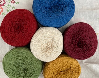 Fingering 4ply weight Silk crepe Yarn Hand Dyed  - Choice of shades