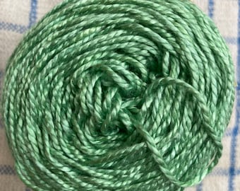 50g DK weight Silk Yarn Hand Dyed  - Emerald Green