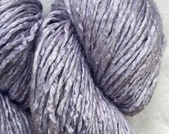 Silk Yarn - Hand Dyed worsted Shade: Lavender