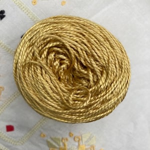 50g DK weight Silk Yarn Hand Dyed  - Caramel
