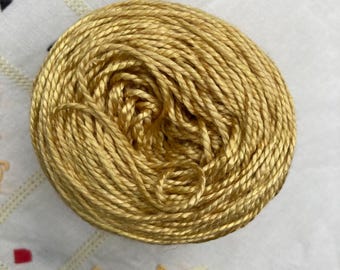 50g DK weight Silk Yarn Hand Dyed  - Caramel