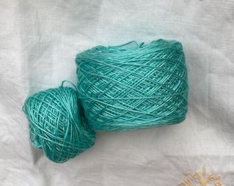 REDUCED Fingering 4ply weight Silk Yarn Hand Dyed  - Jade