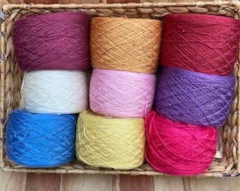 Lace weight Silk Yarn 100g Hand Dyed