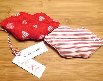 Handmade Valentine Lips for Your Decor and Wreath Embellishments