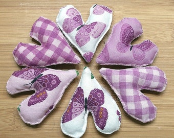 Spring Lavender Butterflies / Mother's Day Ornaments / Primitive Bowl Fillers / Farmhouse Style Decorations / Wreath Attachments