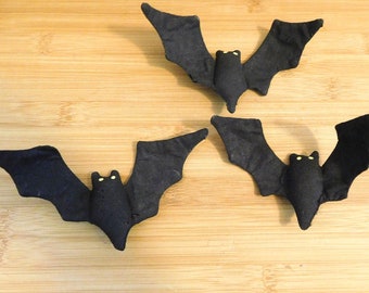 Primitive Halloween Bat Ornaments, Gift Under 20, Primitive Bowl Fillers, Halloween Decorations, Wreath embellishments, Hanging Bats