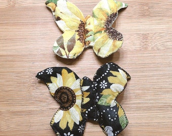 Butterflies / Farmhouse Bowl Decorations / Yellow Summer Decor / Floral Butterfly / Wreath Ornaments / Farmhouse Gifts