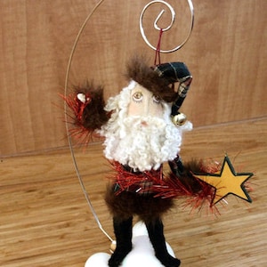 Primitive Small Santa Claus Doll, Sewing Pattern, PDF, E Pattern, Instant Download
