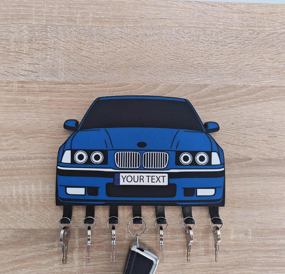 BMW E36 Key Hanger-holder-keychain-personalized – Wall Decor – Gift for ...