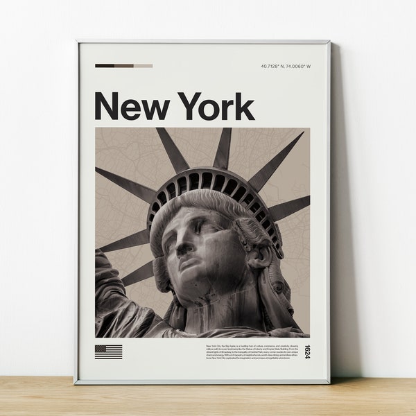 New York City Travel Print, New York USA Travel Poster, New York Wall Art, New York Home Decor, USA Wall Art, USA Decor,