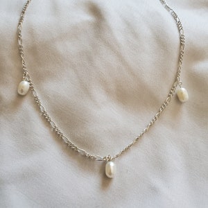 Silver Pearl Necklace