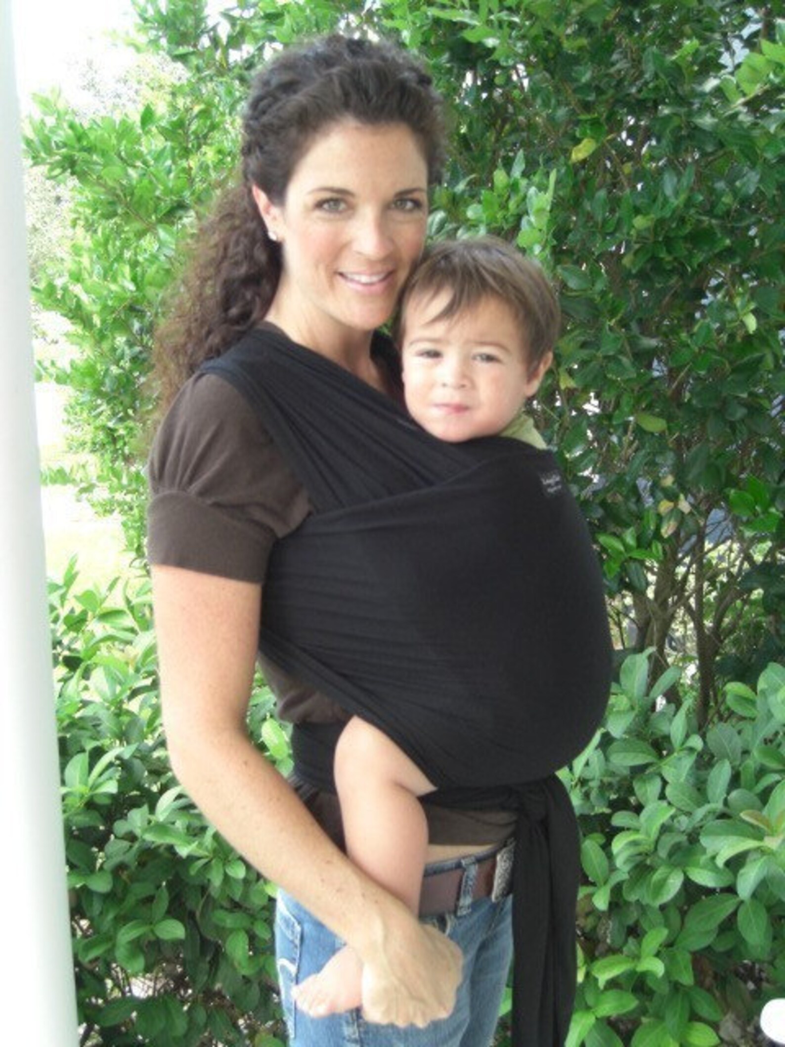 Organic Cotton Baby Wrap Sling Carrierblacknewborn to Etsy