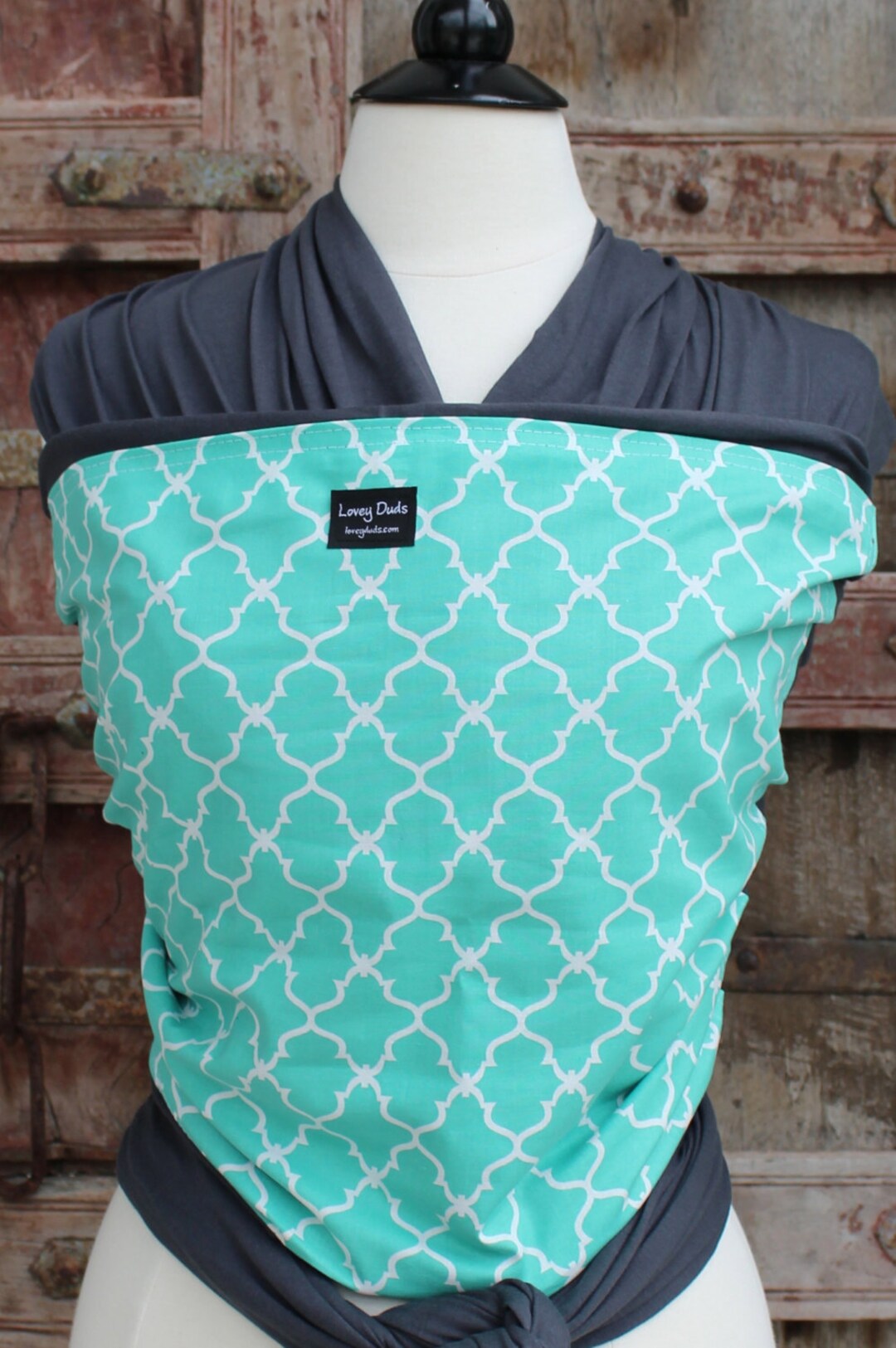 Baby COTTON Baby Wrap Sling Carrierteal Lattice Etsy
