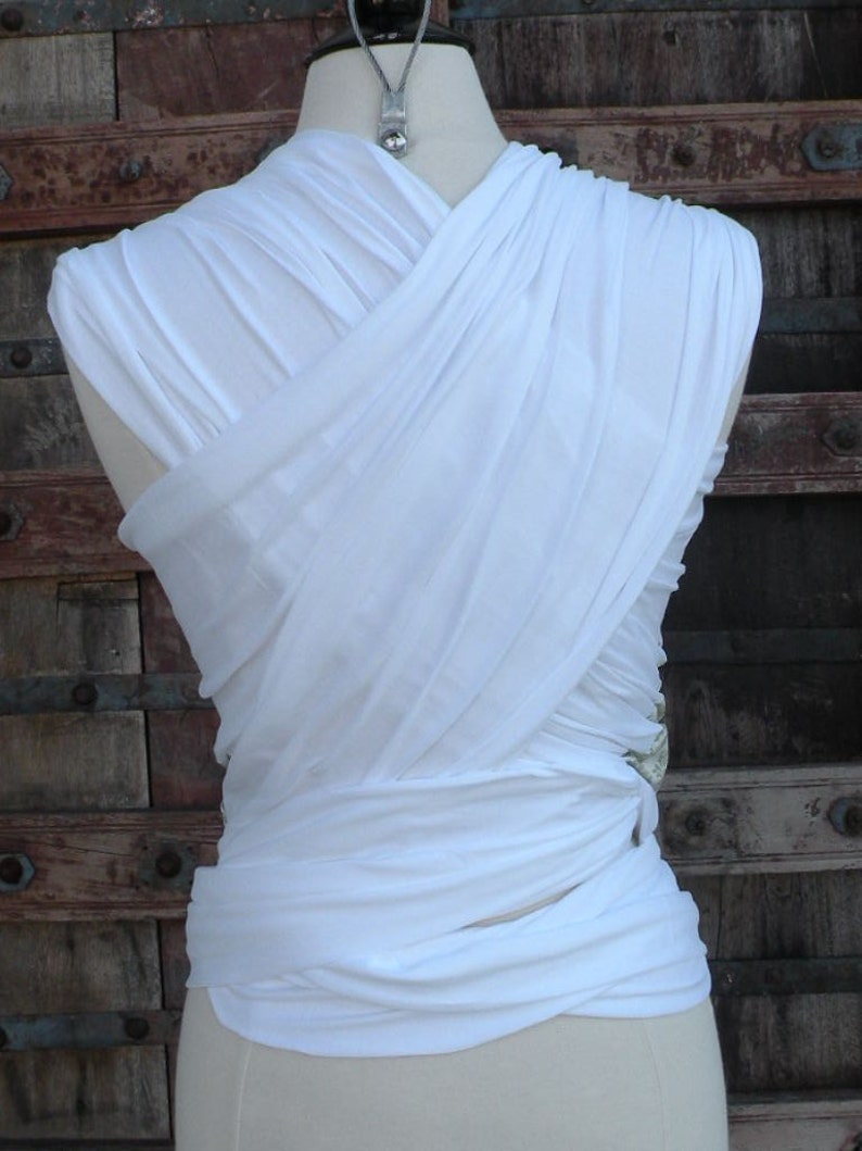 ORGANIC BAMBOO Baby Wrap Sling Carrier-Gray Chevron-One Size Fits All-Newborn to Toddler-DvD Included
