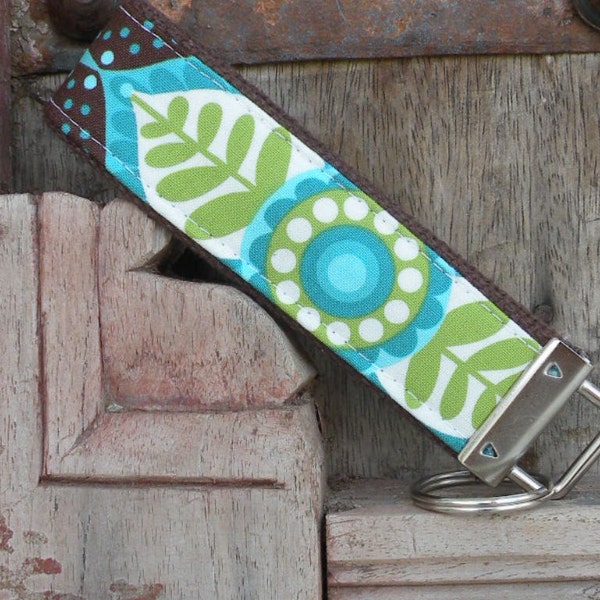 READY TO SHIP-Beautiful Key Fob/Keychain/Wristlet-Petals-2