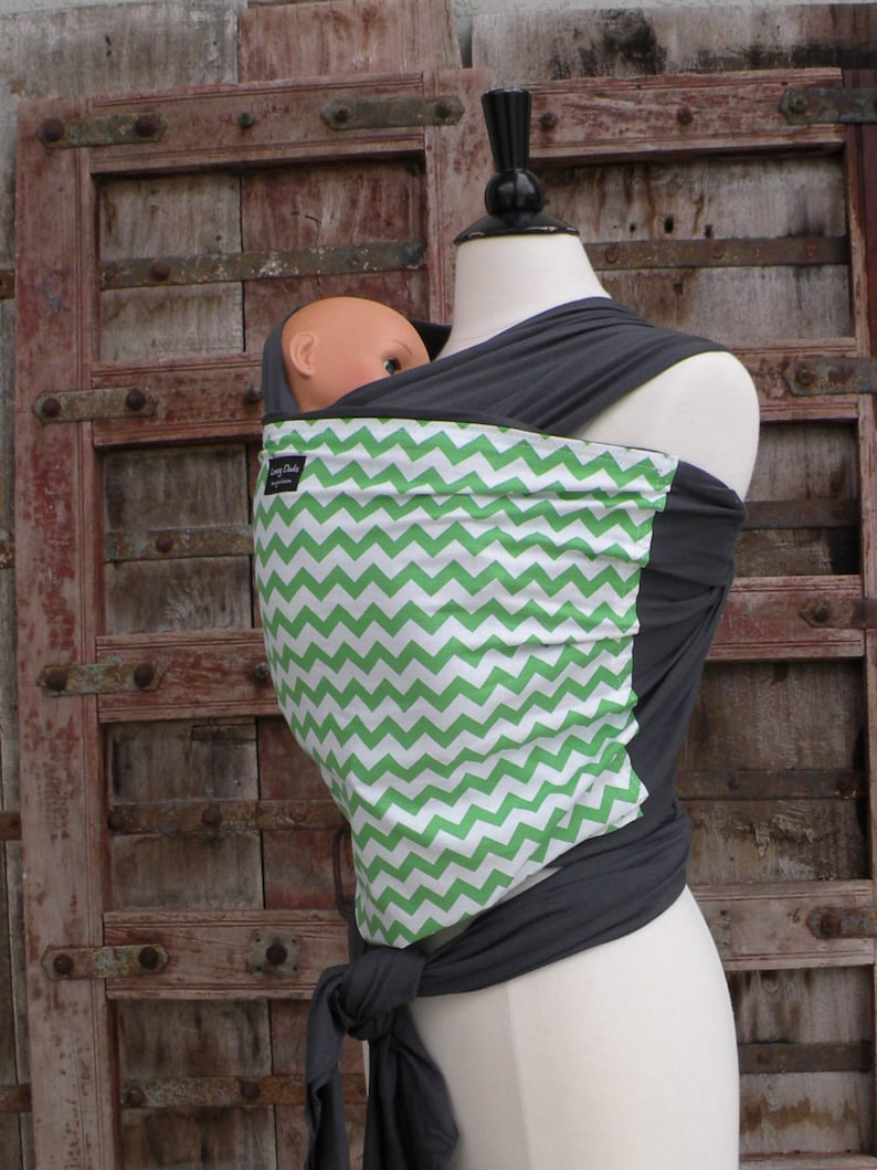 Baby COTTON Baby Wrap Sling Carriergreen Etsy