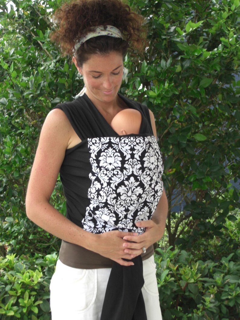 Baby Sling Wrap COTTON Baby Sling Wrapblack Etsy