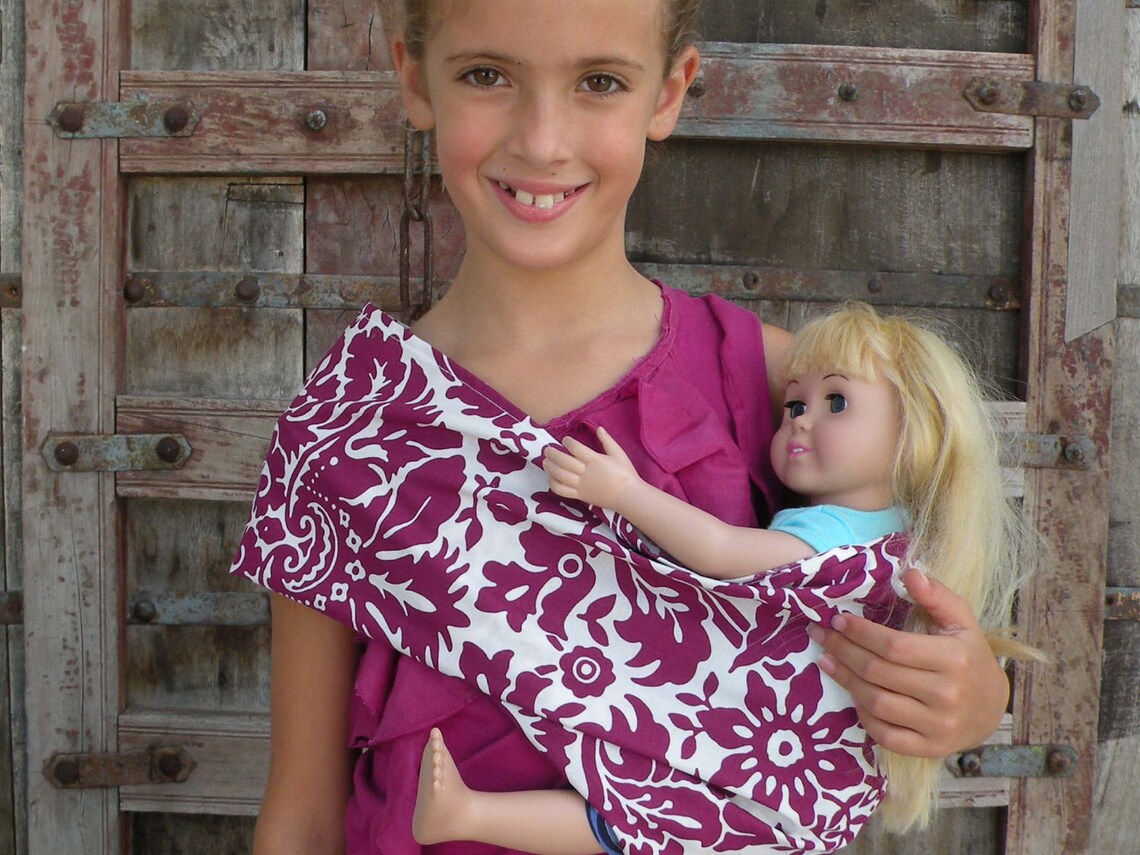 LARGE Baby Doll Sling Carrier American Girl Doll Etsy