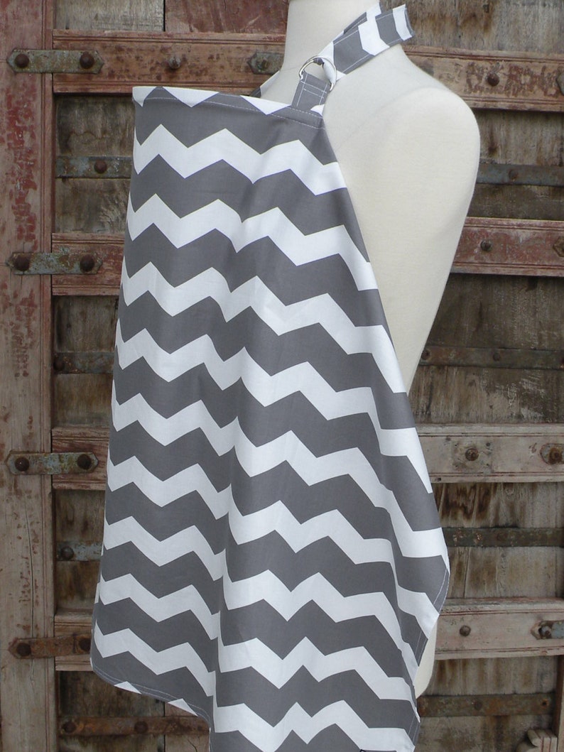 Nursing CoverGray ChevronFree Shipping When Purchased With A Etsy