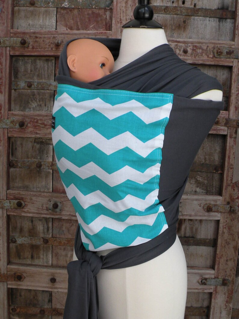 Baby Sling ORGANIC COTTON Baby Wrapsling Carrierrteal Etsy