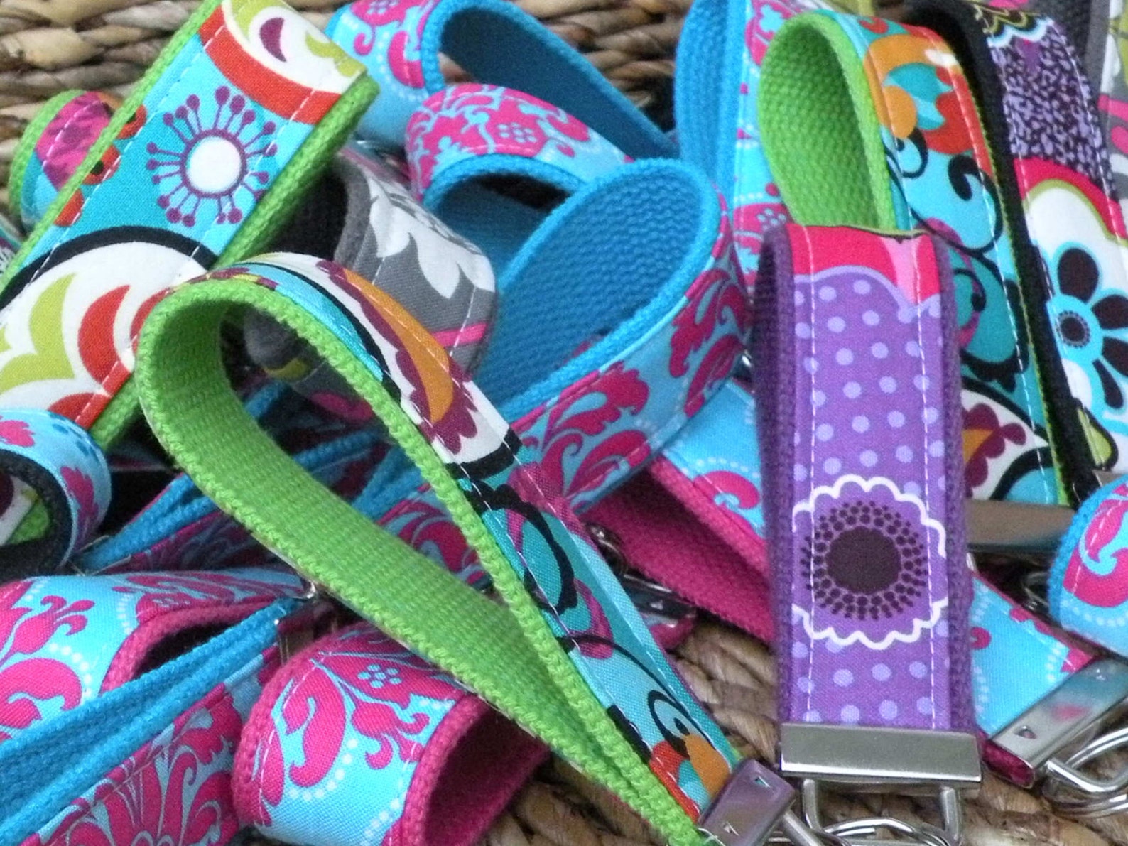 READY to SHIP15 Fabric Key Chain Key Fobs/wristlet Etsy