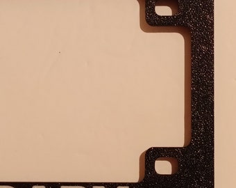 Motorcycle License Plate Frame.  &quot;My Bike Is My Therapy&quot; Plastic.