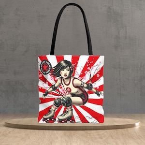 Starburst Roller Derby Tote Bag