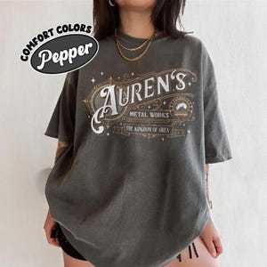 Plated Prisoner Comfort Colors Shirt for Book Lovers, Auren’s Metal Works Merch, Unique Fantasy Orea T Shirt, Gift For Book Lover