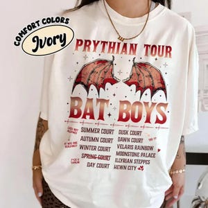 The Bat Boys Prythian Tour Comfort Colors Shirt, ACOTAR Merch Fan T Shirt, The Night Court Illyrians, Rhysand SJM Inspired Shirts