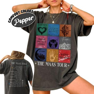 SJM Tour Shirt The Mass Tour Acotar Crescent City Throne Of Glass Merch, Bookish Tee For Readers, Fantasy Series Gift Shirt