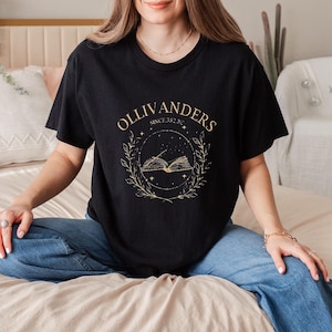 Magical Wand Shop T-Shirt, Wizarding World Tee, Book Lover Shirt, Fantasy Magic T-Shirt, Wizard Inspired Gift For Readers And Fans