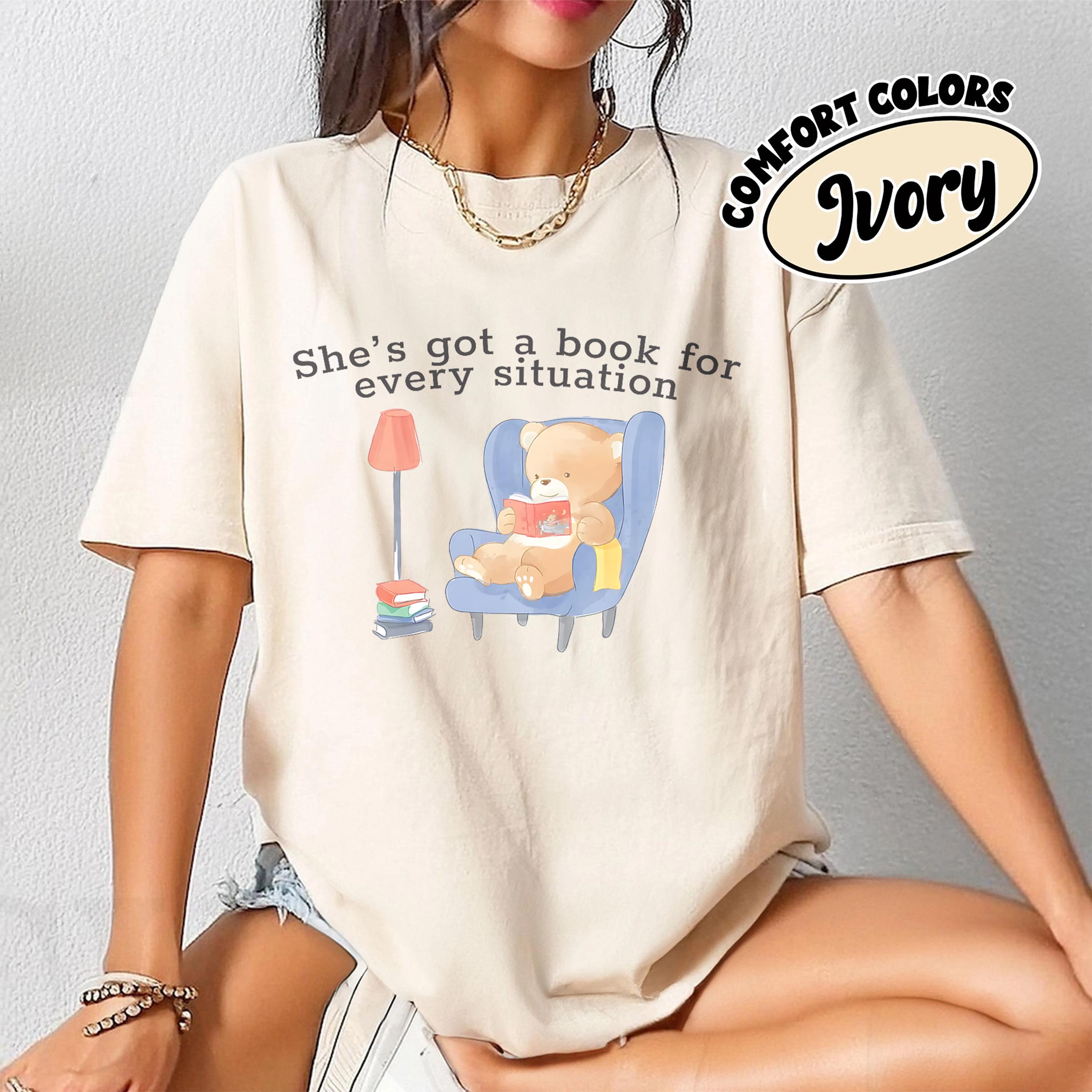 She’s Got A Book For Every Mood Shirt, Funny Bookish Tee, Book Lover Gift For Her, Reading Is My Therapy, Romance Fantasy Smut Reader