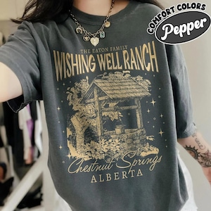 Wishing Well Ranch Comfort Colors Shirt, Chestnut Springs Cowboy Romance T Shirt, Bookish Cowgirl Tee, Bookish Gift For Her
