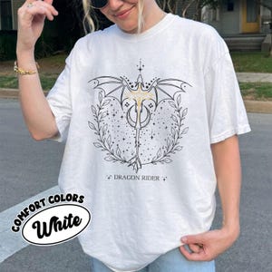 Dragon Rider Comfort Colors Shirt Fourth Wing Basgiath War College Trendy Bookish Tee Fantasy Gift